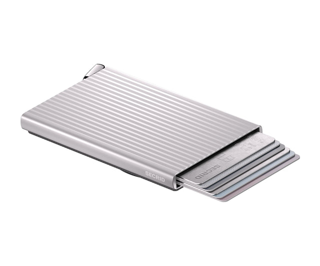 SECRID Premium Cardprotector+ for Magsafe Fluted - Silver | the OBJECT ROOM