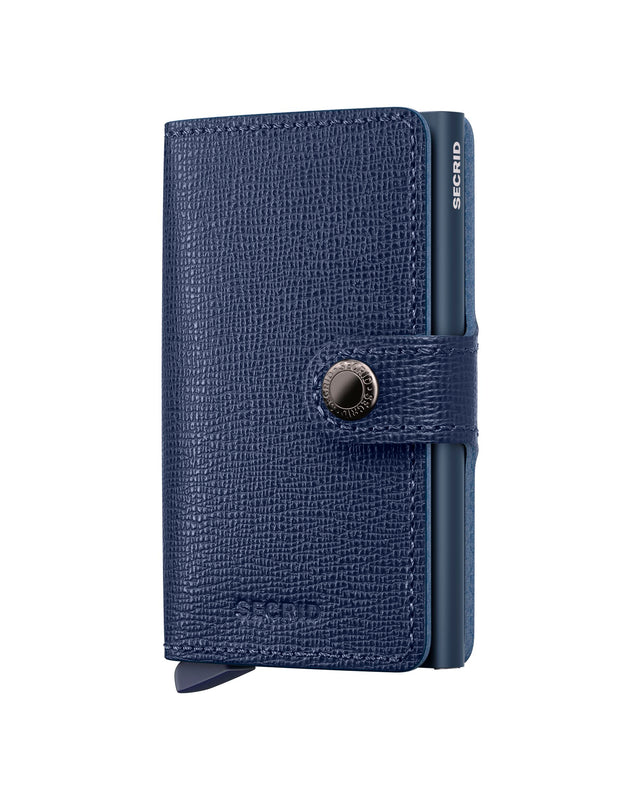 SECRID Miniwallet Leather - Crisple Navy | the OBJECT ROOM