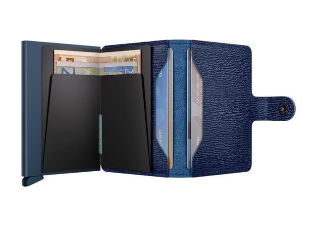 SECRID Miniwallet Leather - Crisple Navy | the OBJECT ROOM