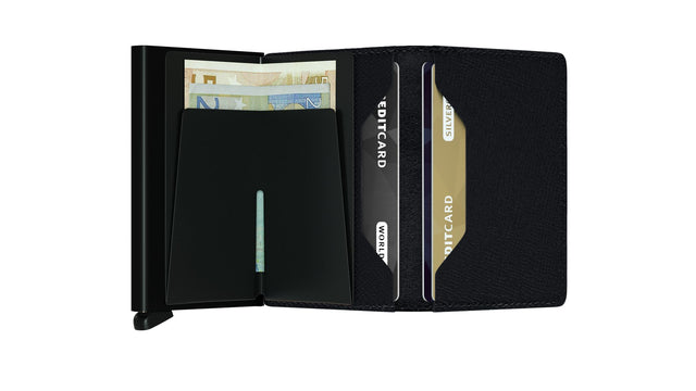 SECRID Slimwallet Leather - Crisple Black | the OBJECT ROOM