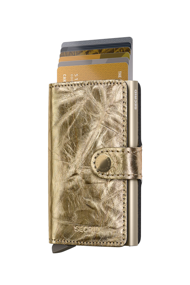 SECRID Miniwallet Leather - Crunch Gold | the OBJECT ROOM