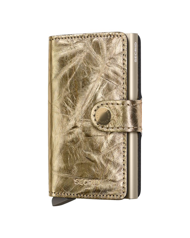 SECRID Miniwallet Leather - Crunch Gold | the OBJECT ROOM