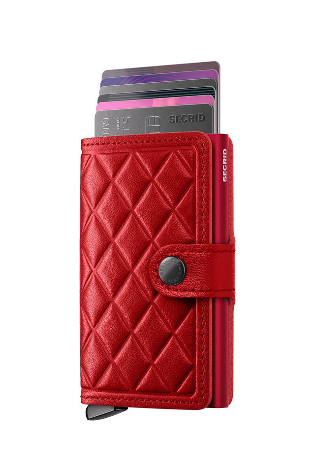 SECRID Premium Miniwallet - Emboss Diamond Red + | the OBJECT ROOM