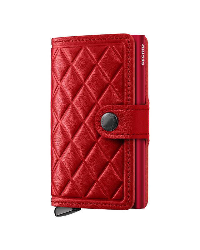 SECRID Premium Miniwallet - Emboss Diamond Red + | the OBJECT ROOM