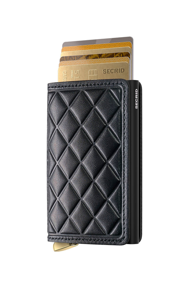 SECRID Premium Slimwallet+ Emboss Diamond - Black