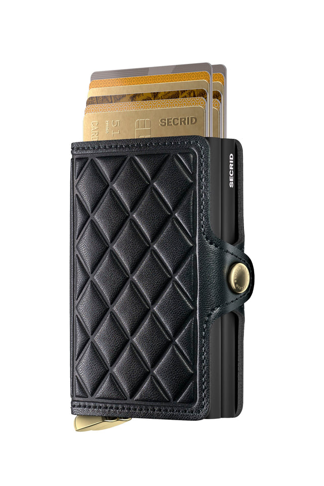 SECRID Premium Twinwallet - Emboss Diamond Black + | the OBJECT ROOM