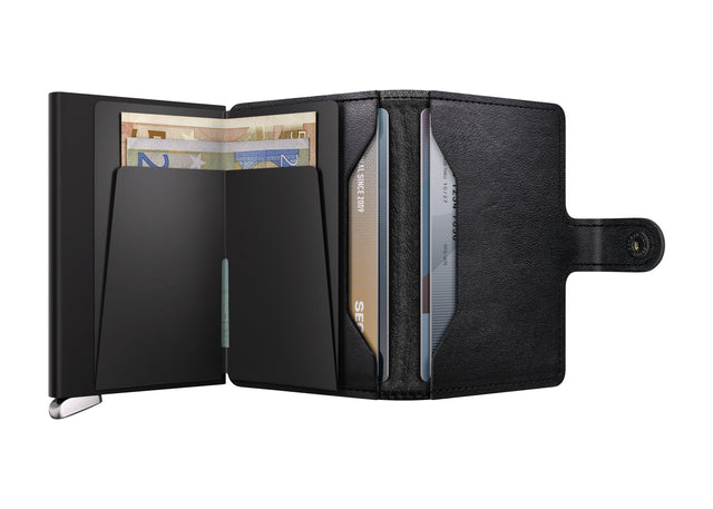 SECRID Premium Miniwallet Emboss Lines Black + | the OBJECT ROOM