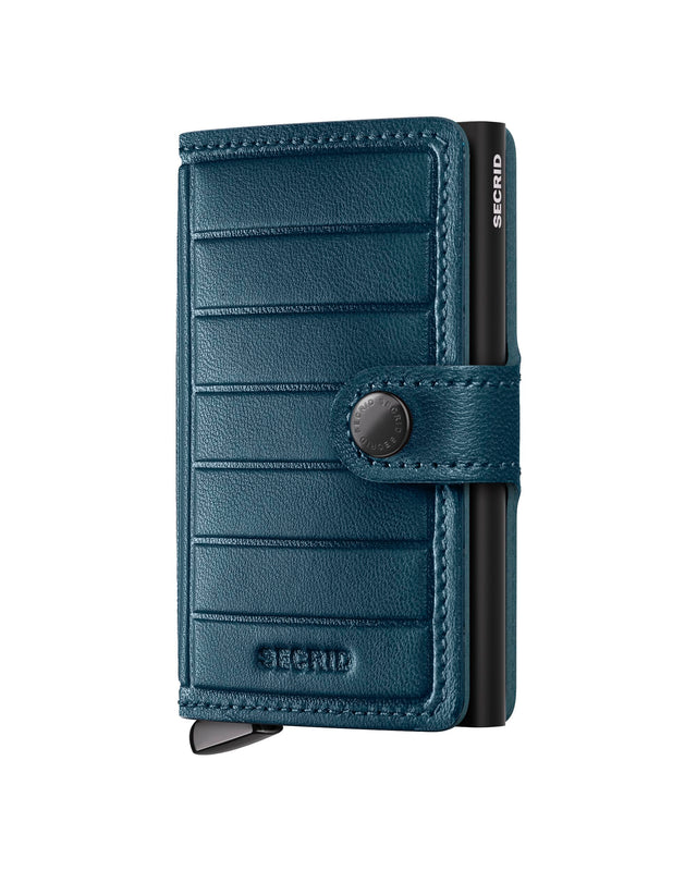 SECRID Premium Miniwallet Emboss Lines Teal + | the OBJECT ROOM