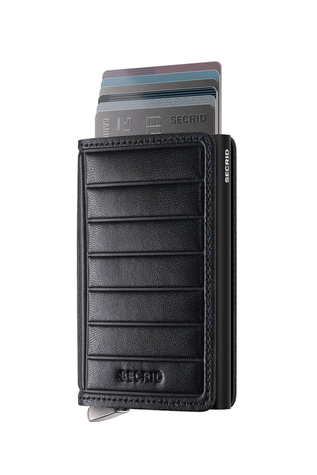 SECRID Premium Slimwallet Emboss Lines Black + | the OBJECT ROOM