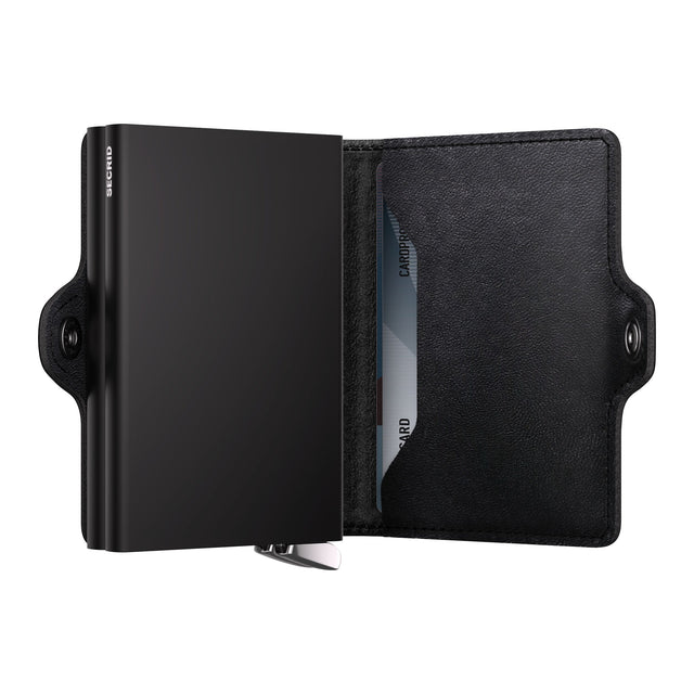 SECRID Premium Twinwallet Emboss Lines Black + | the OBJECT ROOM