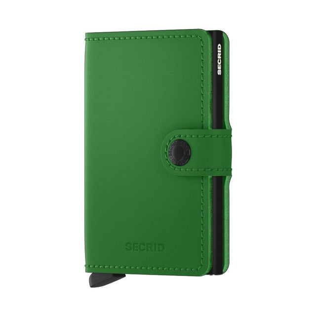 SECRID Miniwallet Leather - Matte Bright Green