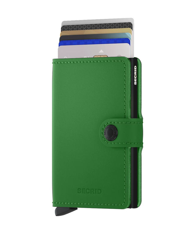 SECRID Miniwallet Leather - Matte Bright Green