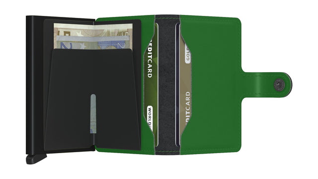 SECRID Miniwallet Leather - Matte Bright Green