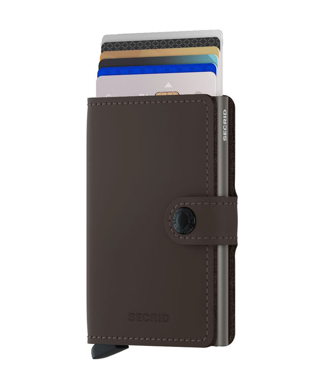 SECRID Miniwallet Leather - Matte Truffle