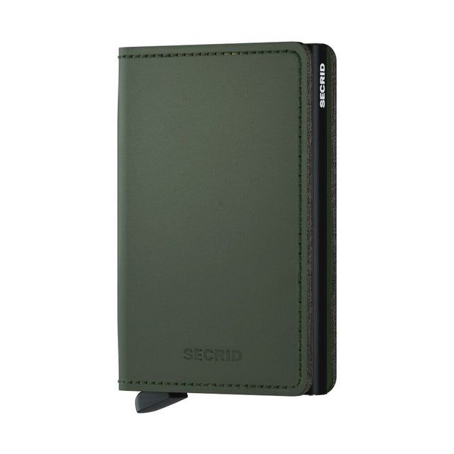 SECRID Slimwallet Leather - Matte Green-Black | the OBJECT ROOM