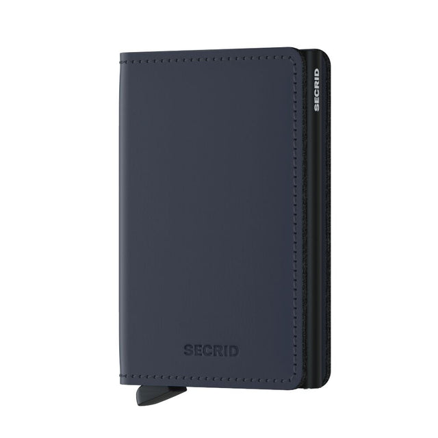 SECRID Slimwallet Leather - Matte Night Blue | the OBJECT ROOM