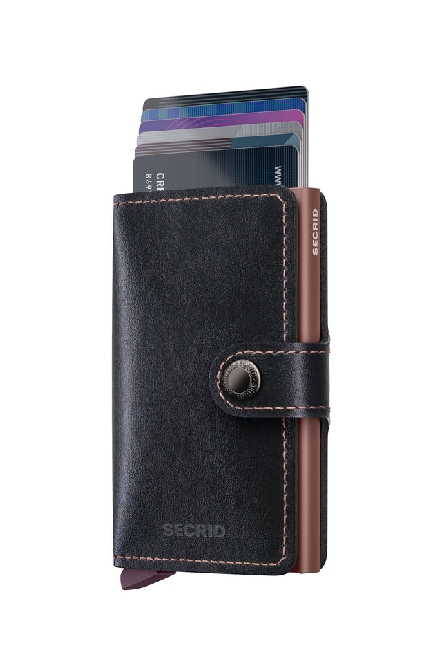SECRID Miniwallet Mirum (Plant Based) - Black-Rose