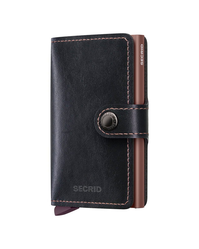 SECRID Miniwallet Mirum (Plant Based) - Black-Rose