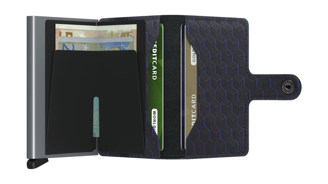 SECRID Miniwallet Leather - Optical Black-Titanium | the OBJECT ROOM