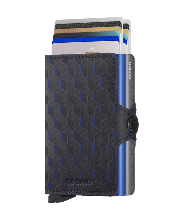 SECRID Twinwallet Leather - Optical Titanium Blue | the OBJECT ROOM