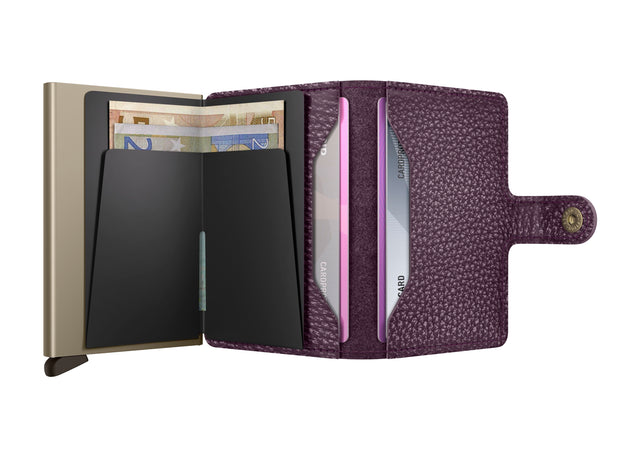SECRID Miniwallet Leather - Pebble Grape | the OBJECT ROOM
