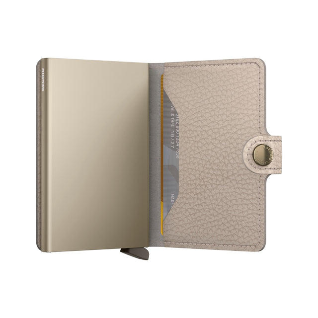 SECRID Miniwallet Leather - Pebble Latte | the OBJECT ROOM