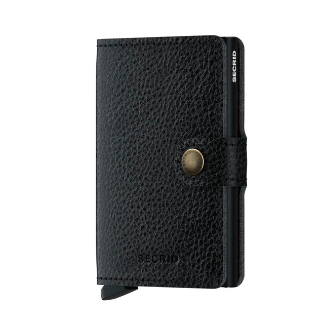 SECRID Miniwallet Leather - Veg Tanned Black-Black | the OBJECT ROOM