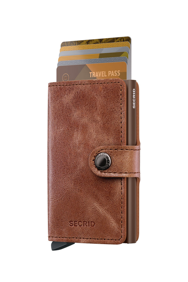 SECRID Miniwallet Vintage - Cognac-Brown | the OBJECT ROOM