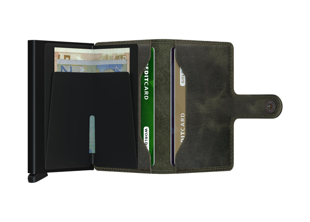 SECRID Miniwallet Vintage - Olive-Black | the OBJECT ROOM