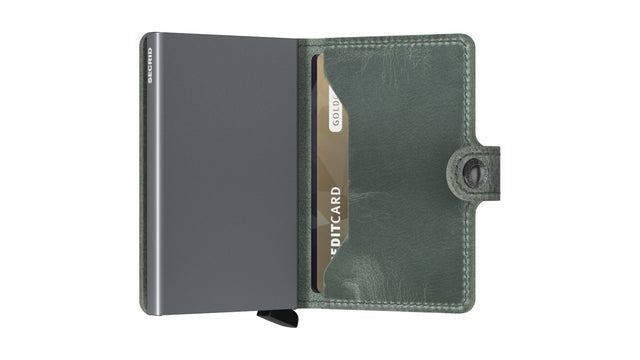SECRID Miniwallet Leather - Vintage Sage | the OBJECT ROOM
