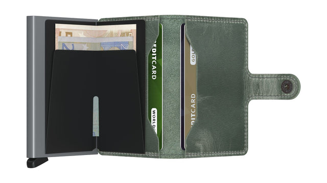 SECRID Miniwallet Leather - Vintage Sage | the OBJECT ROOM