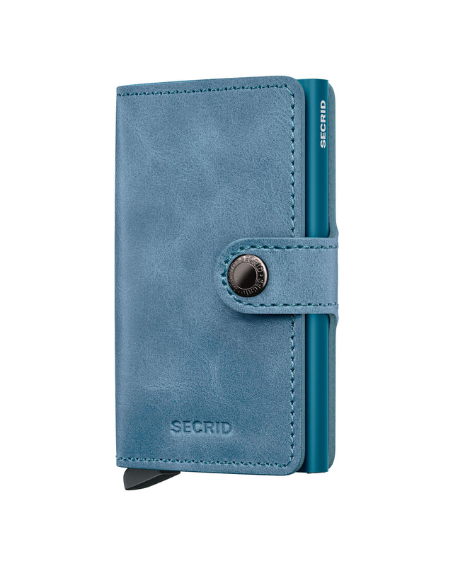 SECRID Miniwallet Leather - Vintage Teal | the OBJECT ROOM