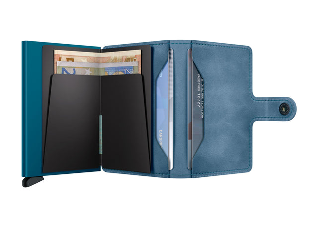 SECRID Miniwallet Leather - Vintage Teal | the OBJECT ROOM