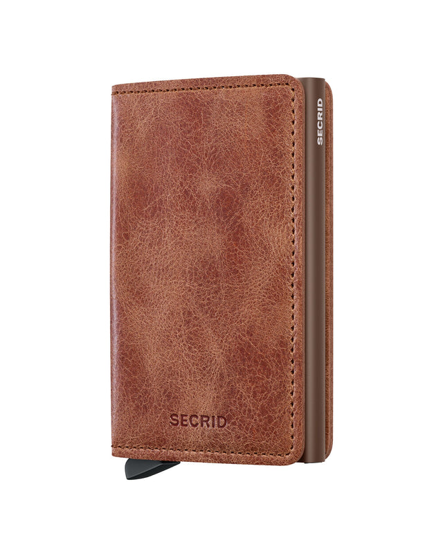 SECRID Slimwallet Vintage - Cognac-Brown | the OBJECT ROOM