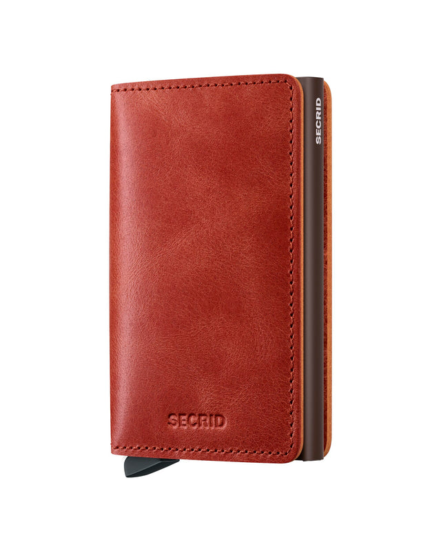 SECRID Slimwallet Leather - Vintage Orange | the OBJECT ROOM