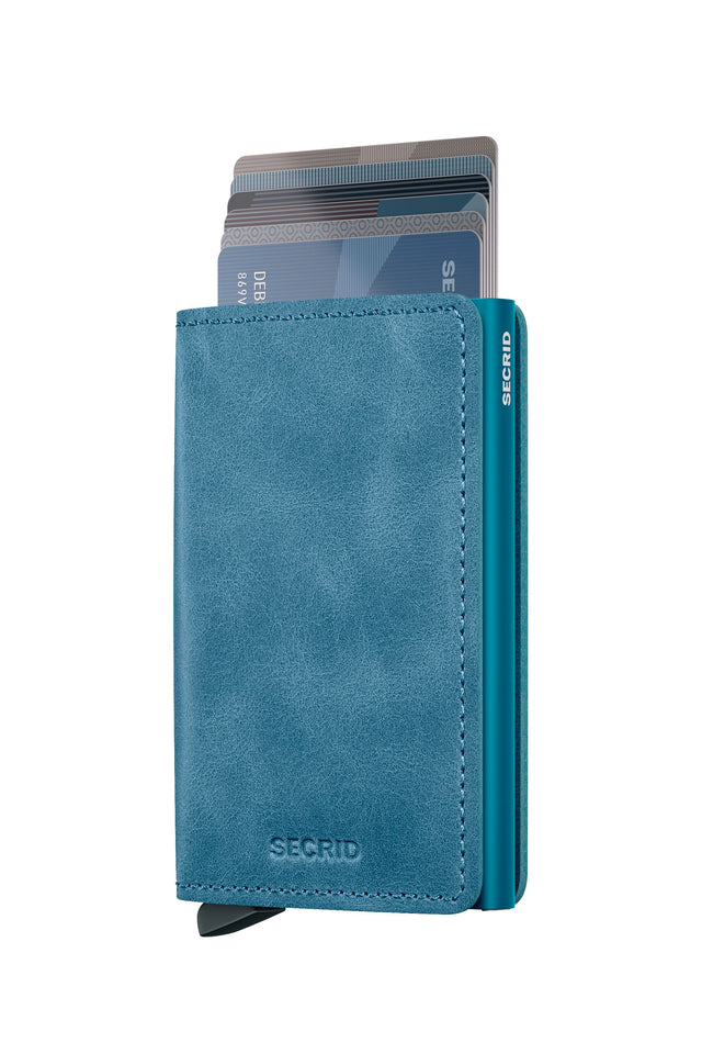 SECRID Slimwallet Leather - Vintage Teal | the OBJECT ROOM