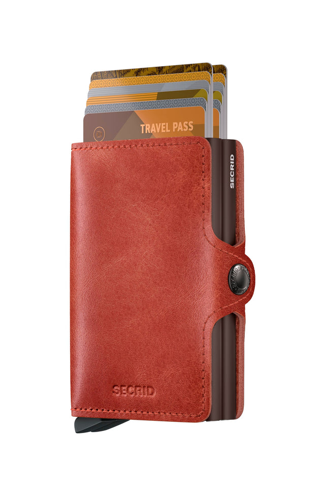 SECRID Twinwallet Leather - Vintage Orange | the OBJECT ROOM