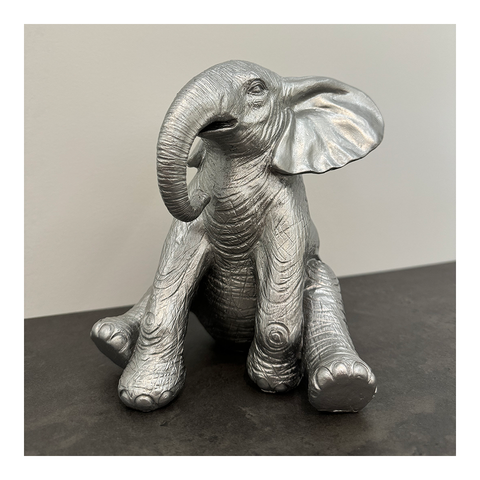 GILLIE AND MARC Resin Sculpture - The Orphan In London Silver | the OBJECT ROOM