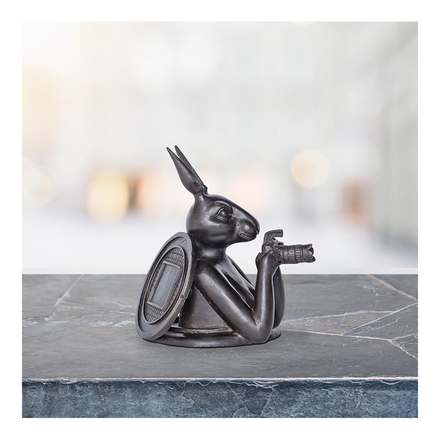 GILLIE AND MARC Bronze Sculpture - Paparazzi Rabbitwoman Comes Out Into A Better Tomorrow (Pocket)