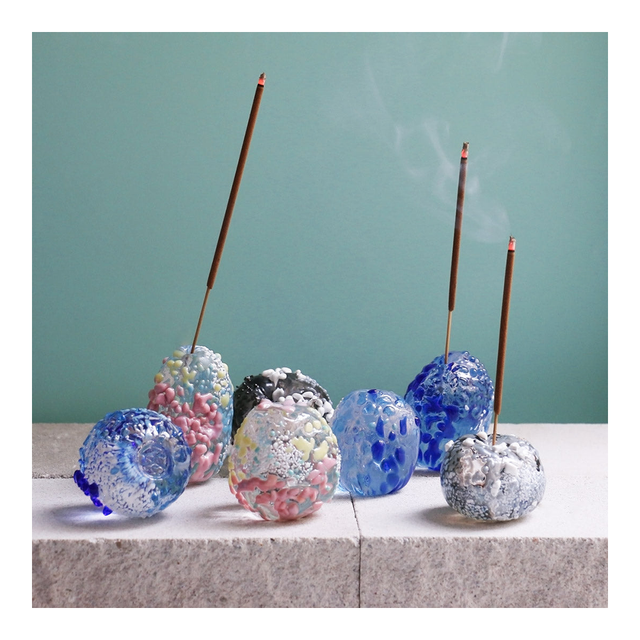 STUDIO ARHOJ Pebble Incense Holder - Atlantic