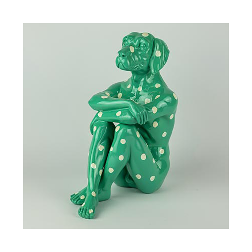 GILLIE AND MARC Resin Sculpture - Splash Pop City Pup Polka Dot a Lot