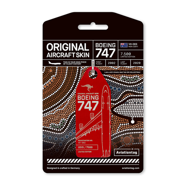 AVIATIONTAG Boeing 747 - VH-OEG - Red (Qantas) | the OBJECT ROOM