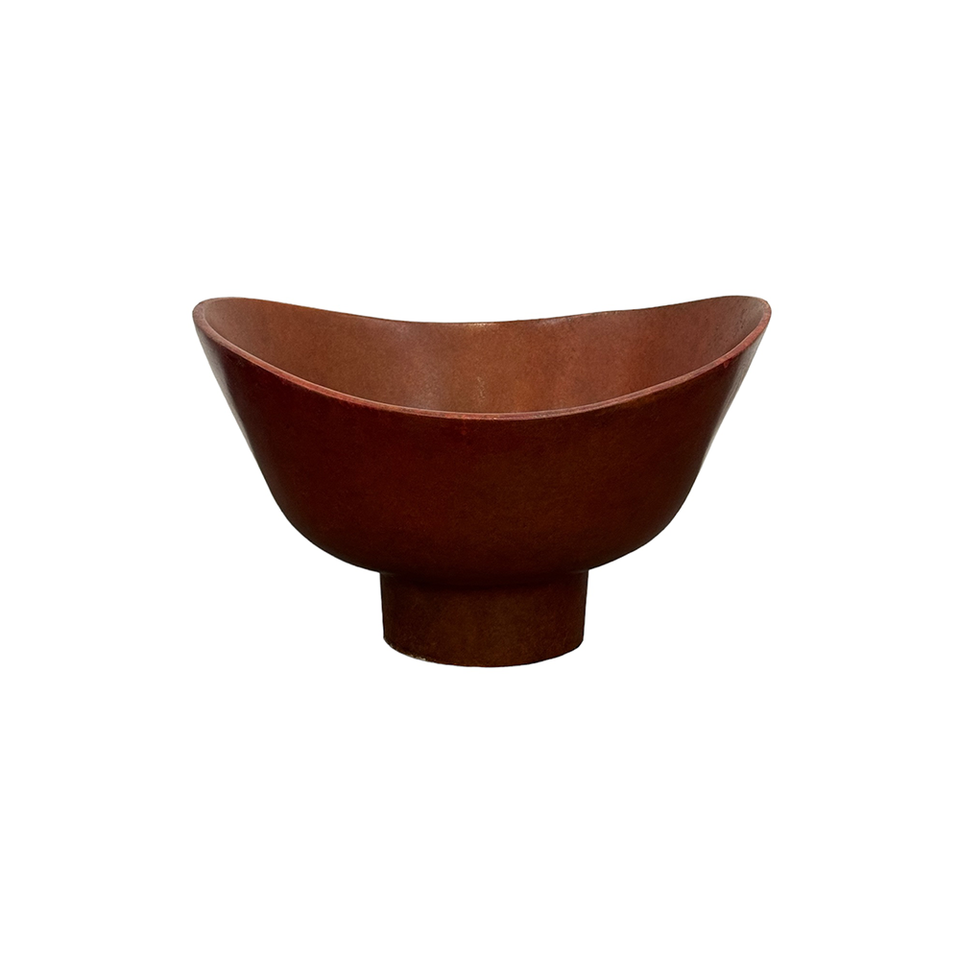 OBJECT Brass Simple Bowl Tall - Red