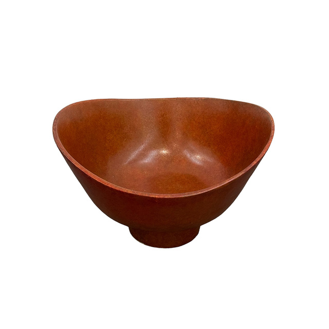 OBJECT Brass Simple Bowl Tall - Red