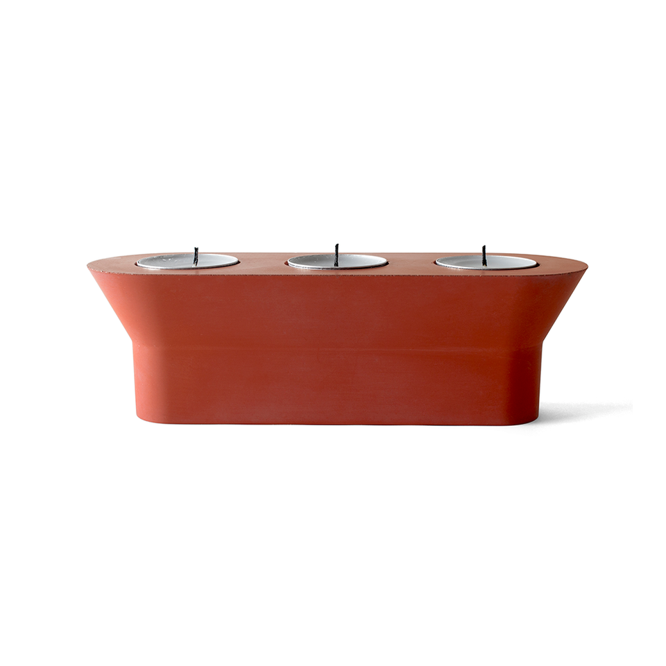 22 DESIGN STUDIO Stretch Candle Holder - Brick Red | the OBJECT ROOM