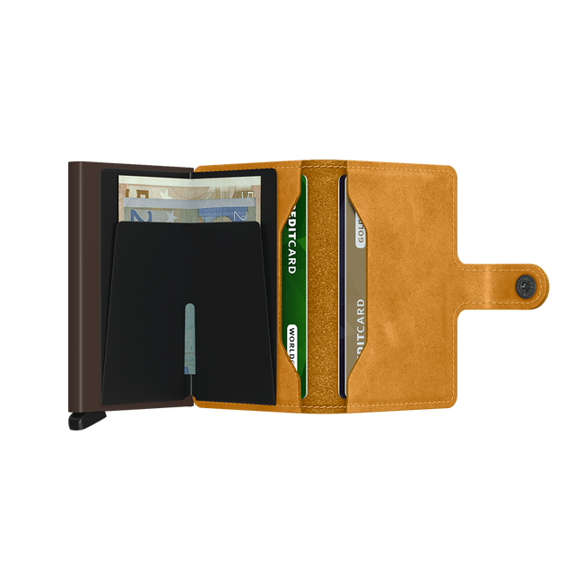 SECRID Miniwallet Leather - Vintage Ochre | the OBJECT ROOM