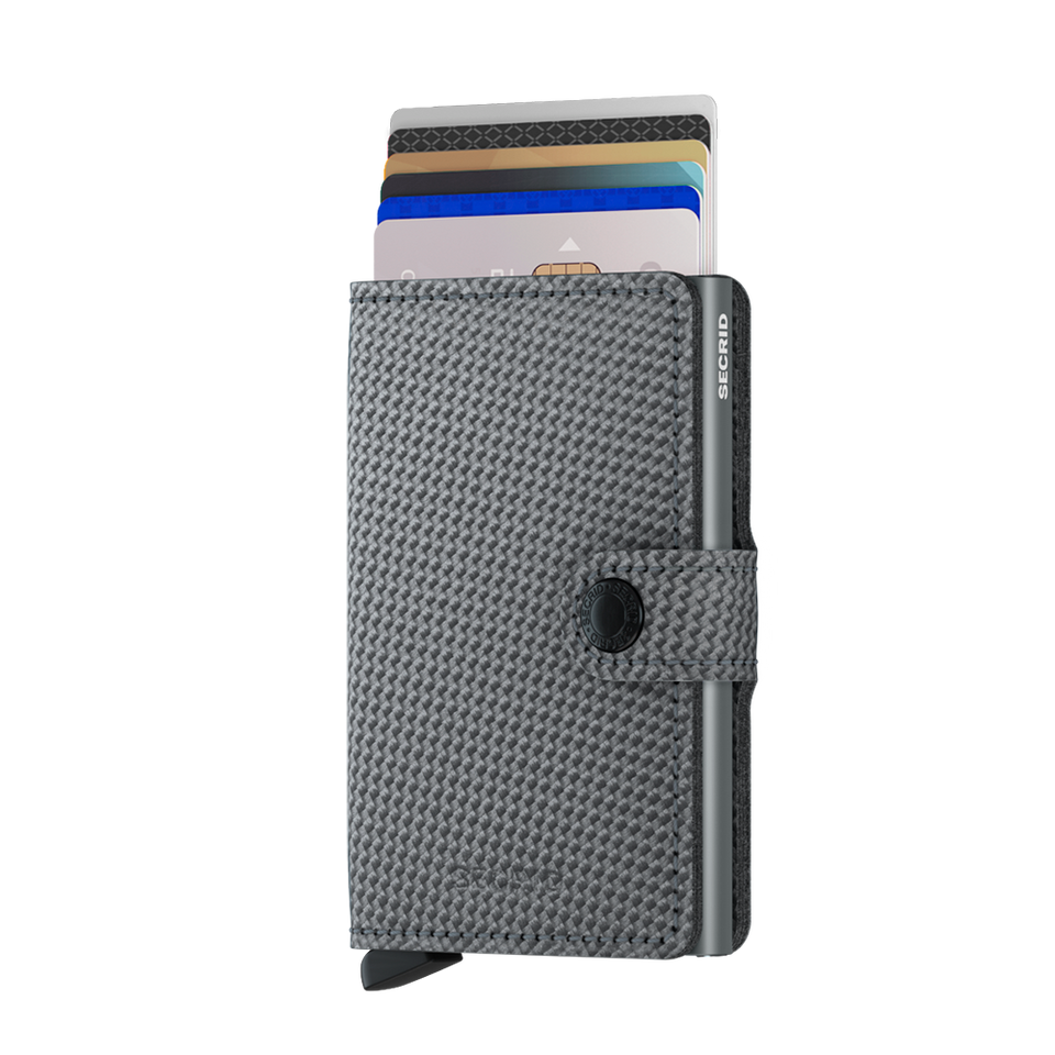 SECRID Miniwallet Leather - Carbon Cool Grey | the OBJECT ROOM