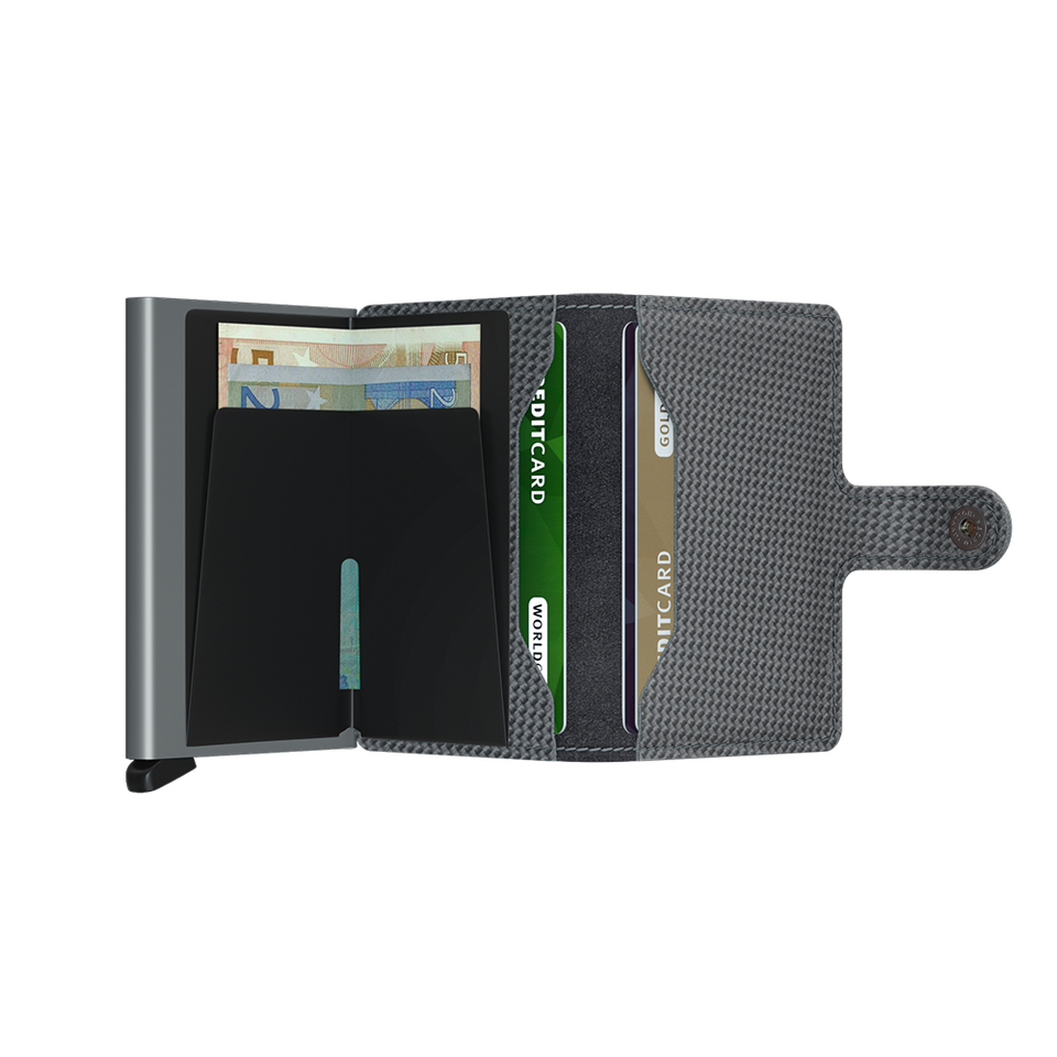 SECRID Miniwallet Leather - Carbon Cool Grey | the OBJECT ROOM