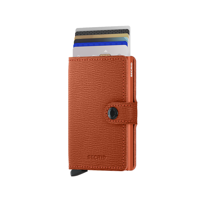 SECRID Miniwallet Leather - Crisple Pumpkin | the OBJECT ROOM