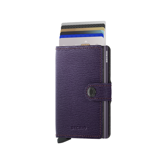 SECRID Miniwallet Leather - Crisple Purple | the OBJECT ROOM